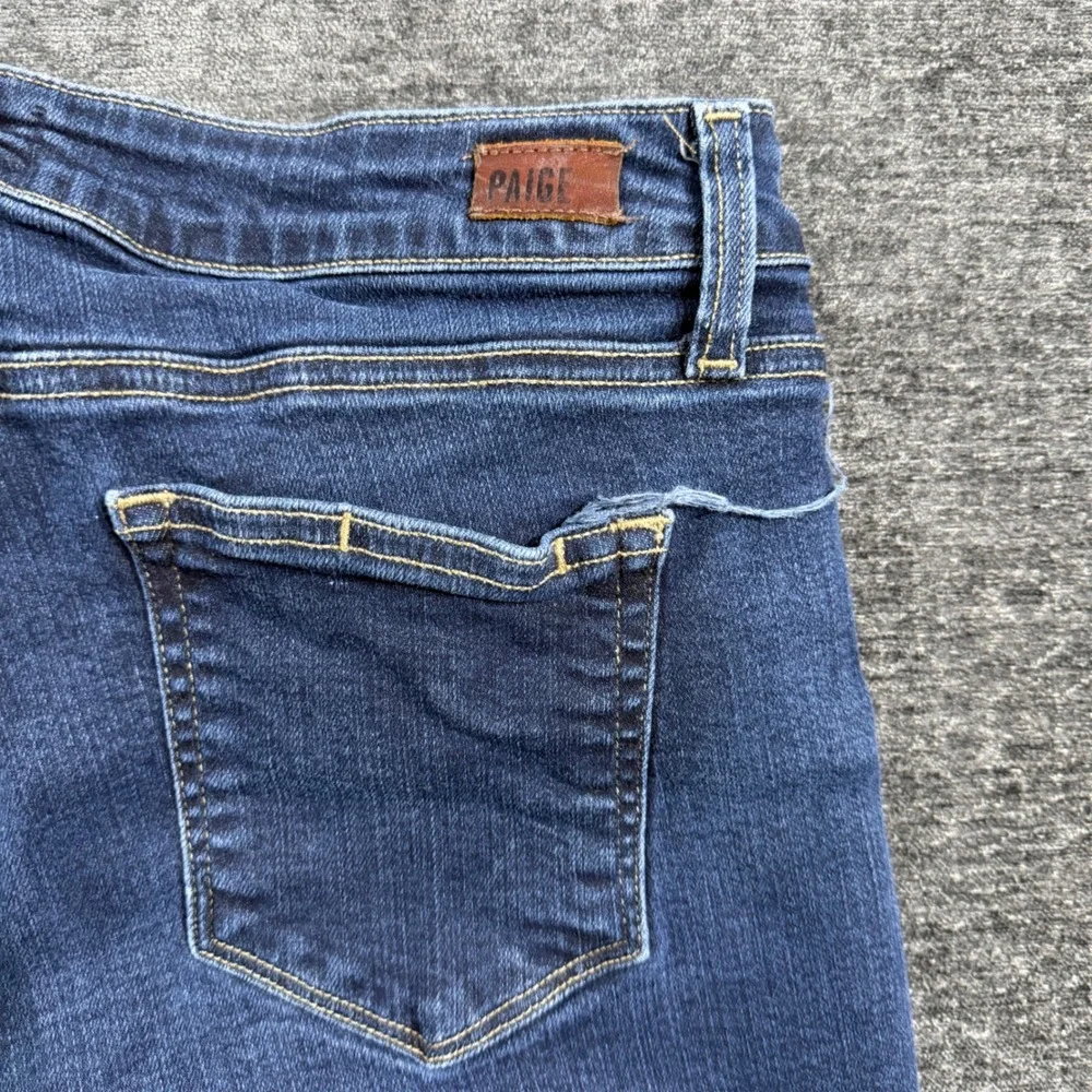 Paige Kimmie Dark Wash Cuffed Denim Bermuda Shorts Size‎ 29 WJ507